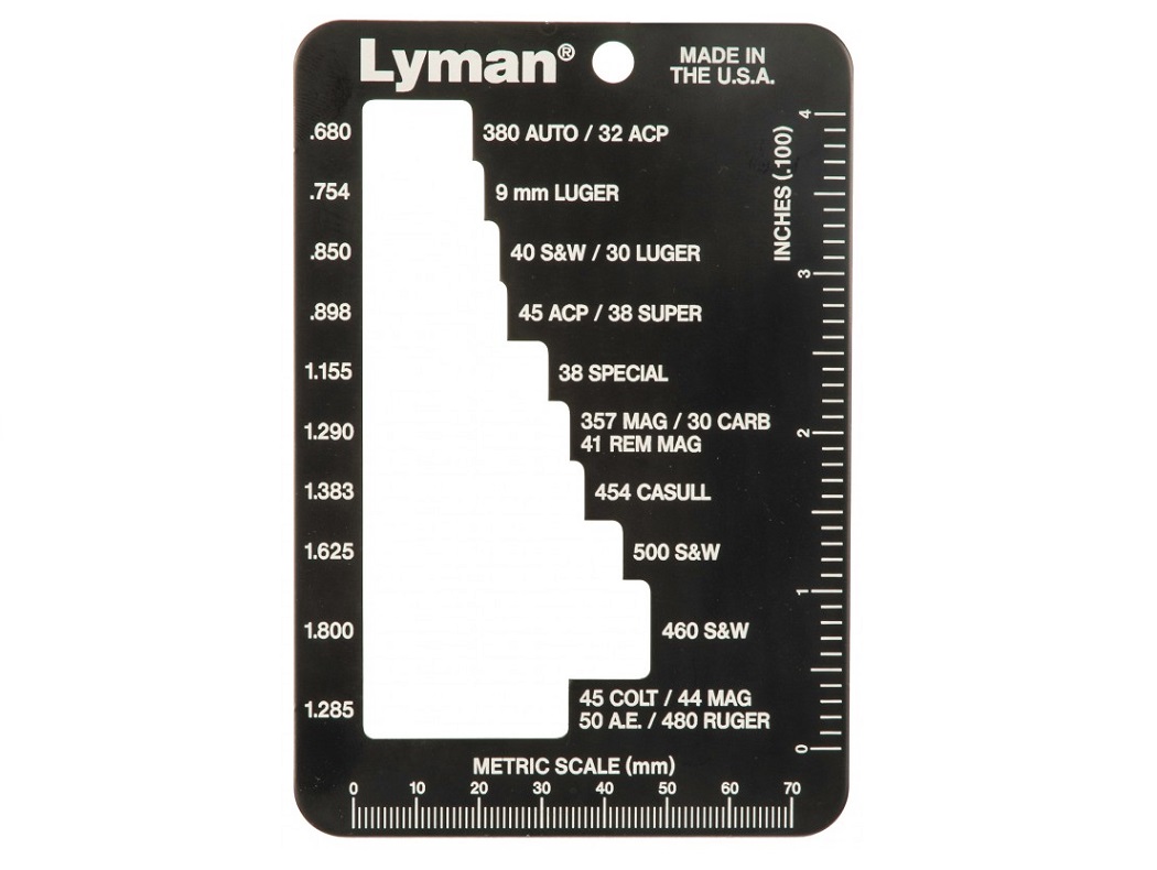 Lyman E-ZEE PISTOL CASE GAUGE Hulzen Lengte Kaliber